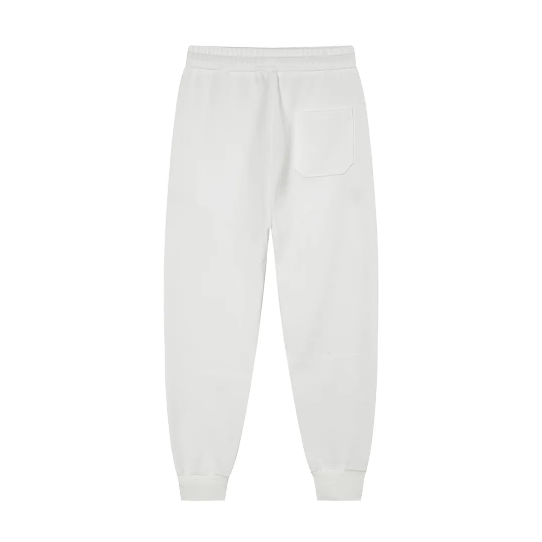 P210 Chrome Hearts 2024 early autumn new style Retro street style Customized leather stamp Imported Tajima machine high-density embroidered letter logo Made of high-gram heavyweight Chinese cotton fabric Couple style Casual trousers Color: White Size: XS-L